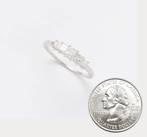 R10153 white gold diamond ring