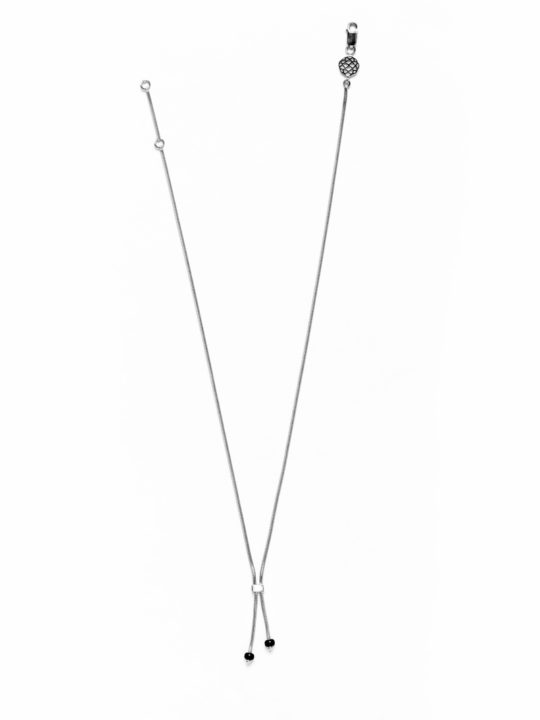White gold simple mangalsutra