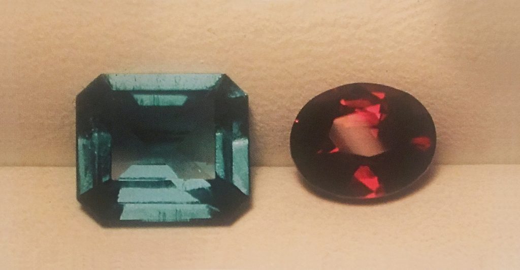 Emerald vs ruby size based oncarat weight