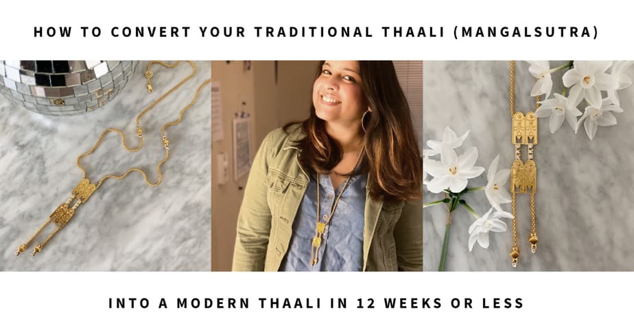 How to convert traditional thali mangalsutra into a modern thaali