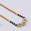 Marquise diamond mangalsutra pendant with ruby