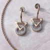 Geometric diamond Earrings