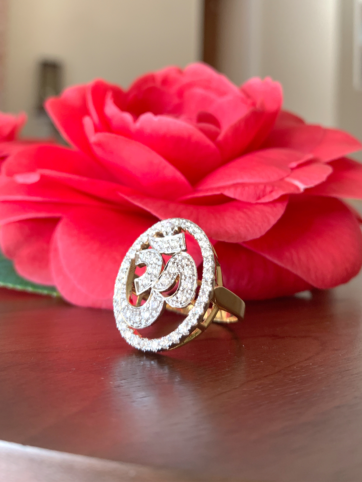KISNA Women's Real Diamond Jewellery 14KT Rose Gold SI Diamond Ring,  Blossom S7 : Amazon.in: Fashion