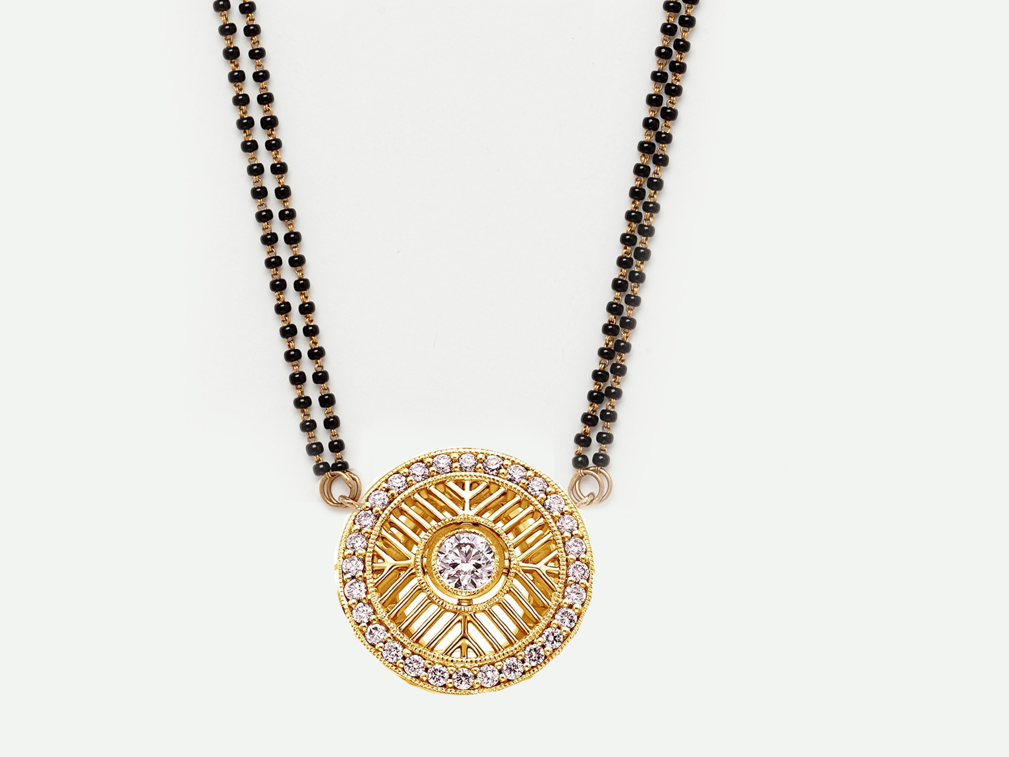 Mangalsutra with round pendant